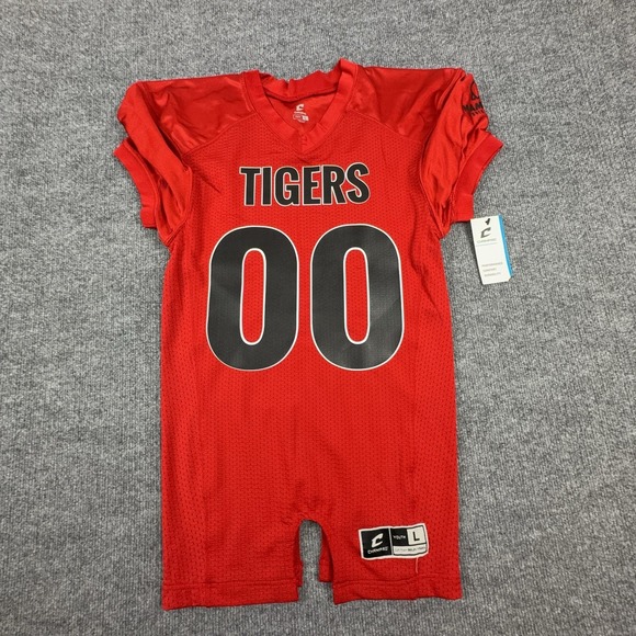 Champro Other - Champro Tigers Football Jersey Youth Large Scarlet Red 00 Mammoth FJ29YSCL